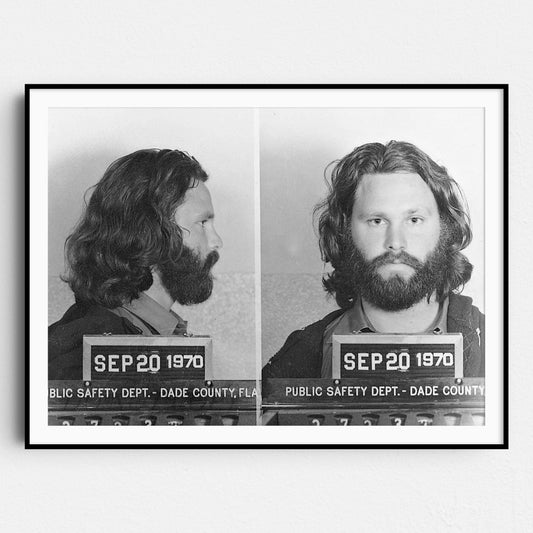 Jim Morrison Prison Mugshot The Doors