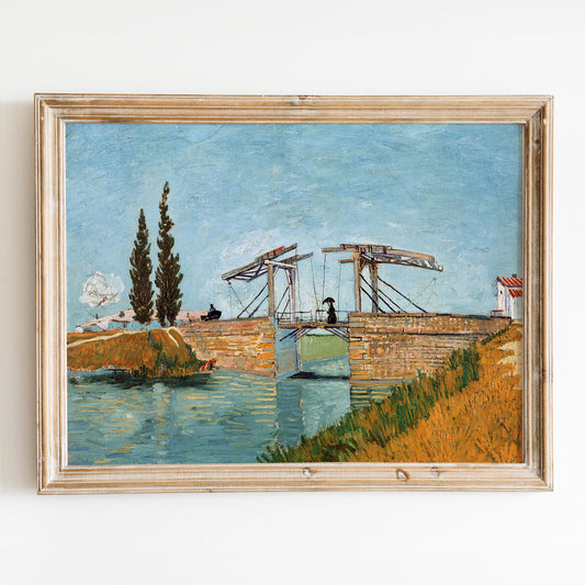 Langlois Bridge at Arles (1888) by Van Gogh
