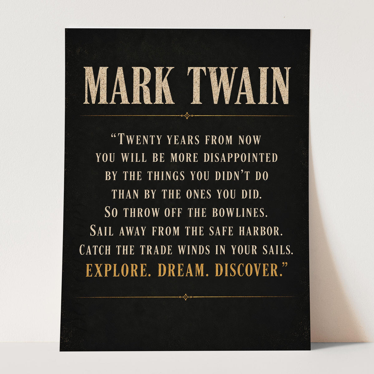 Mark Twain - Explore, Dream, Discover