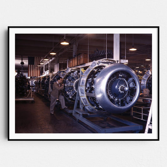 B52 Bomber Airplane Engines, World War Two