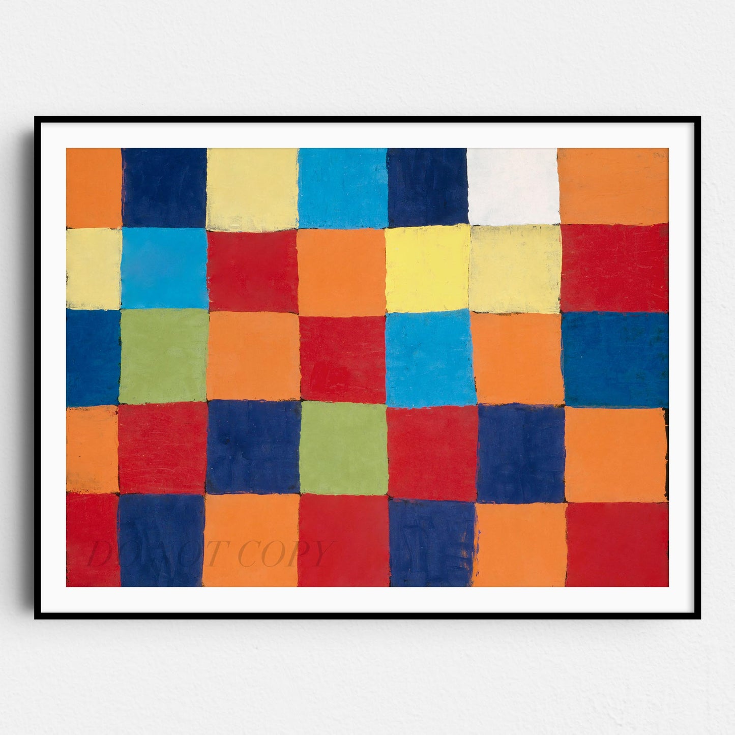 Qu 1 Color Chart (1930) by Paul Klee