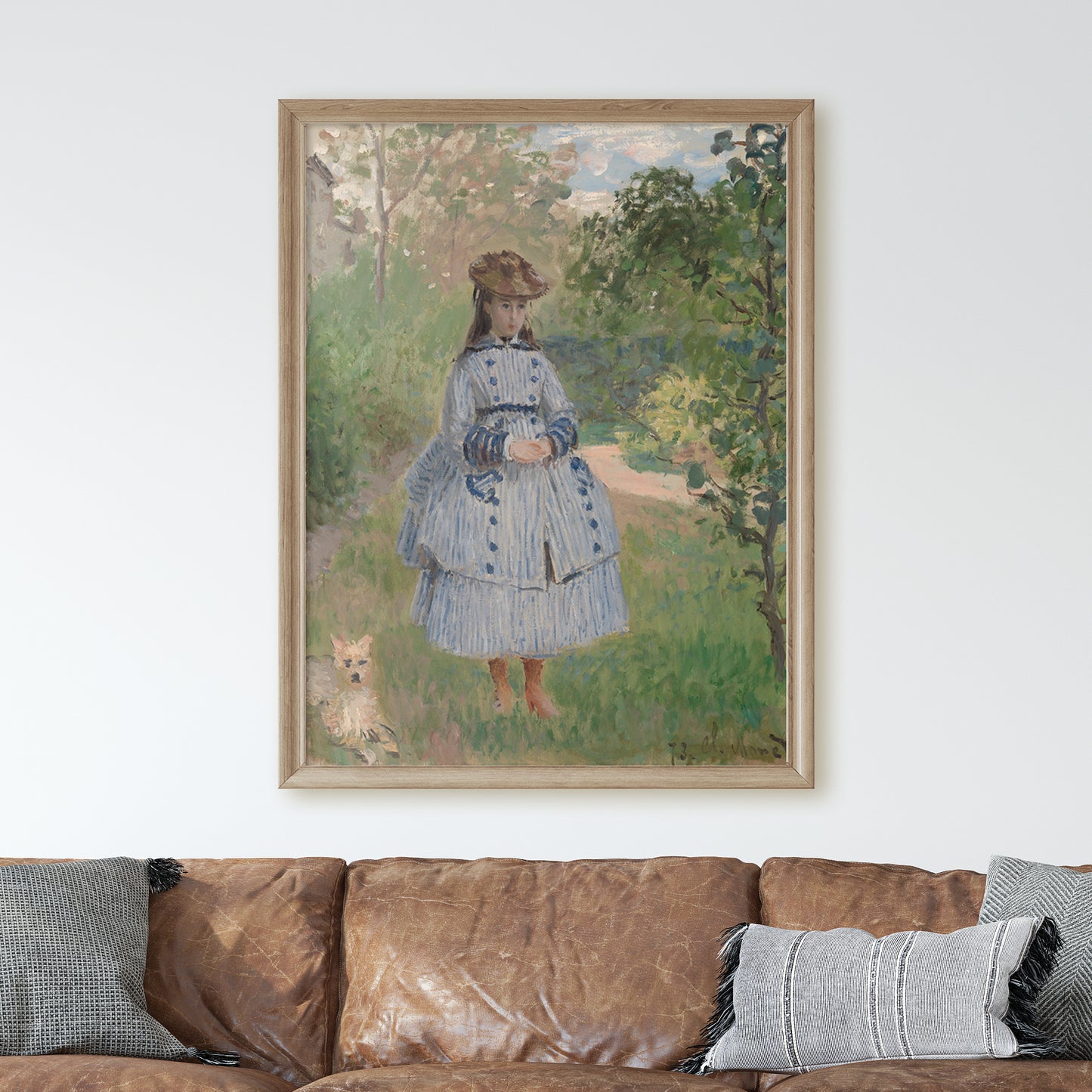 Girl with Dog by Claude Monet