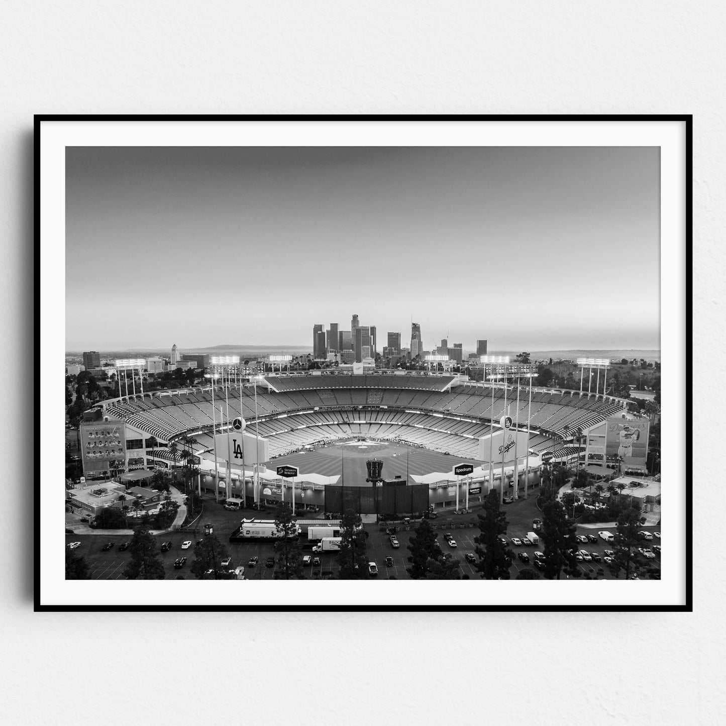 Dodger Stadium & Los Angeles Downtown