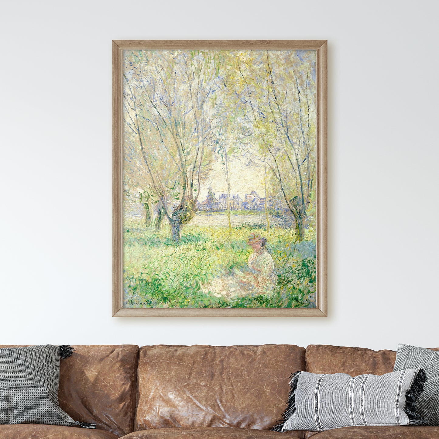 Woman Seated under the Willows (1880) by Claude Monet