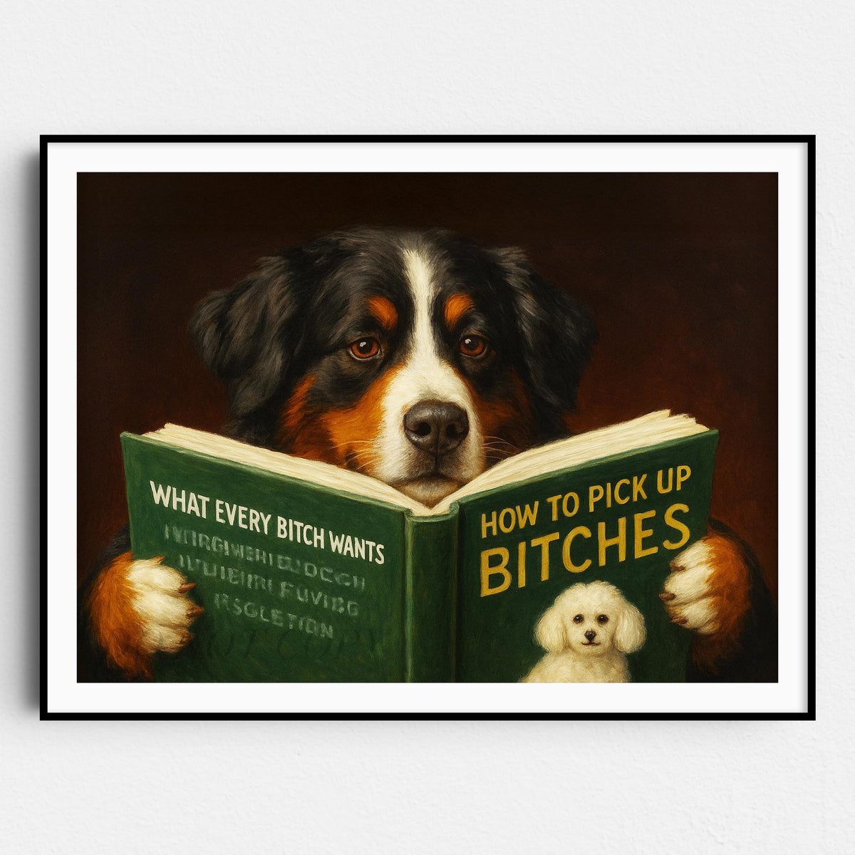 Bernese Mountain Dog Reading Dating Book