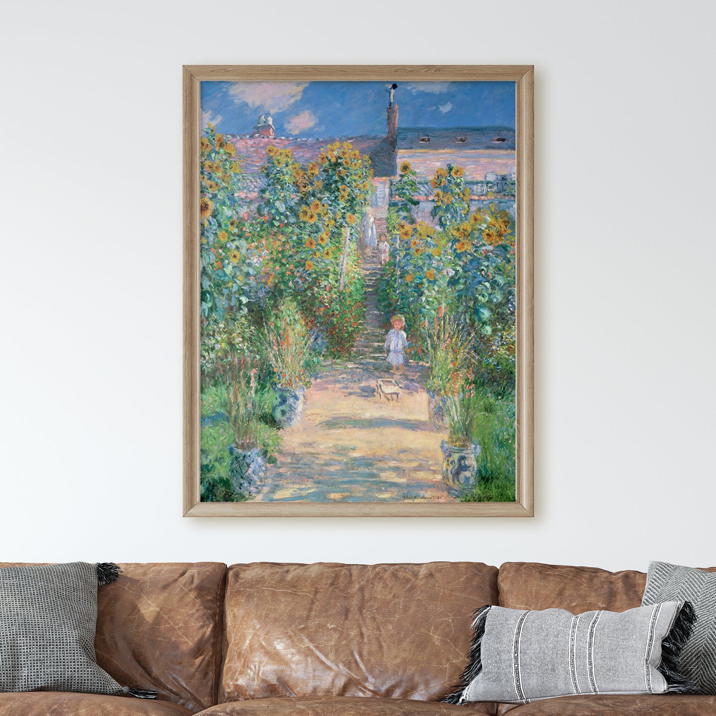 The Artist's Garden at Vétheuil (1881) by Claude Monet