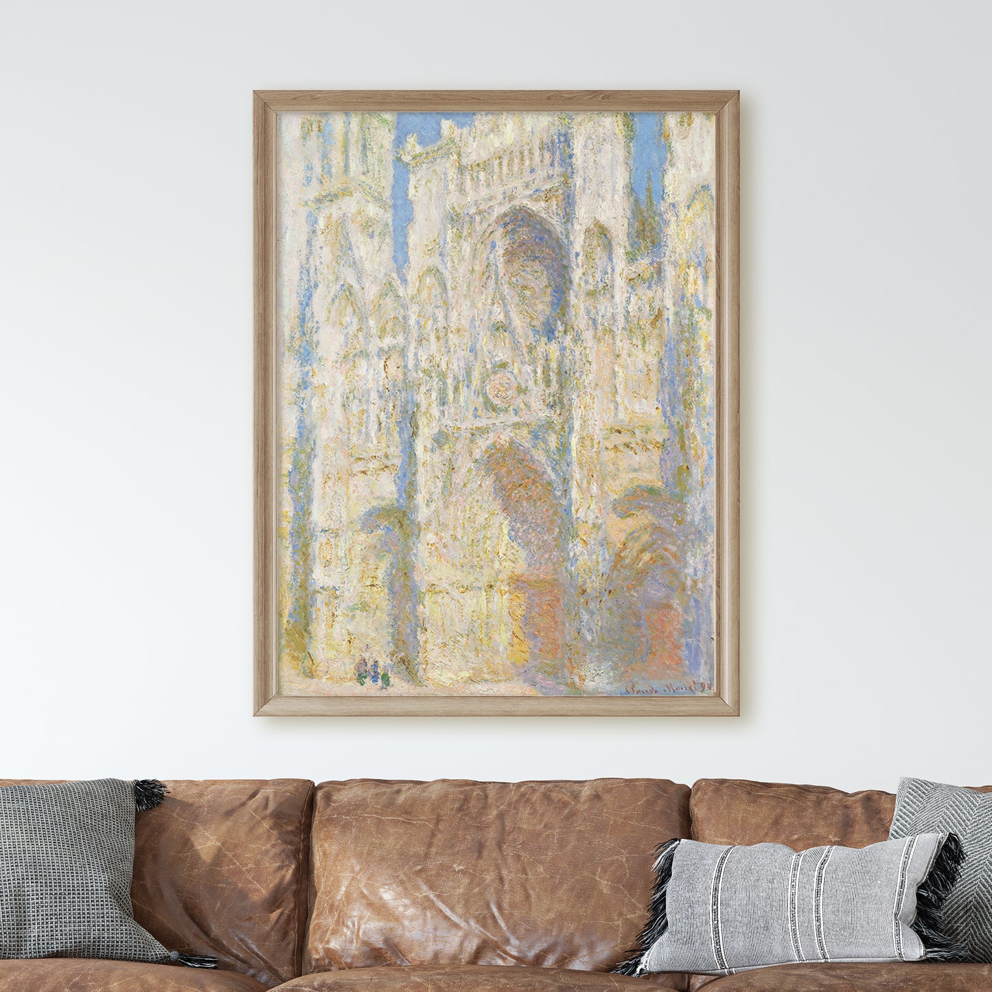 Rouen Cathedral, West Façade, Sunlight (1894) by Claude Monet
