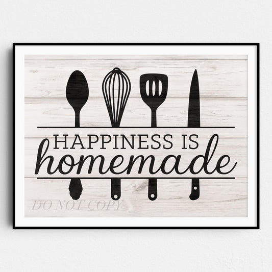 Happiness Is Homemade Wall Sign