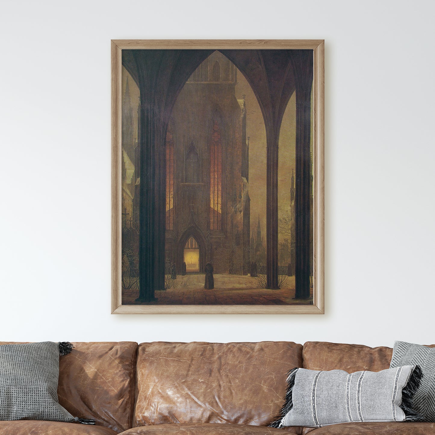 Cathedral in Winter (1821) by Ernst Ferdinand Oehme