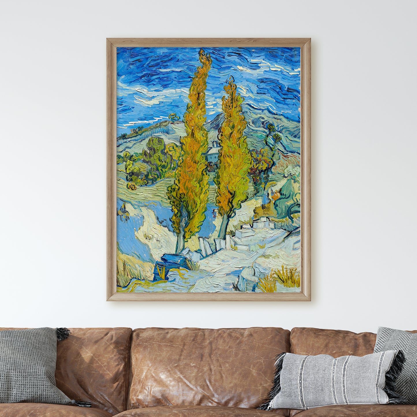 The Poplars at Saint-Rémy (1889) by Van Gogh