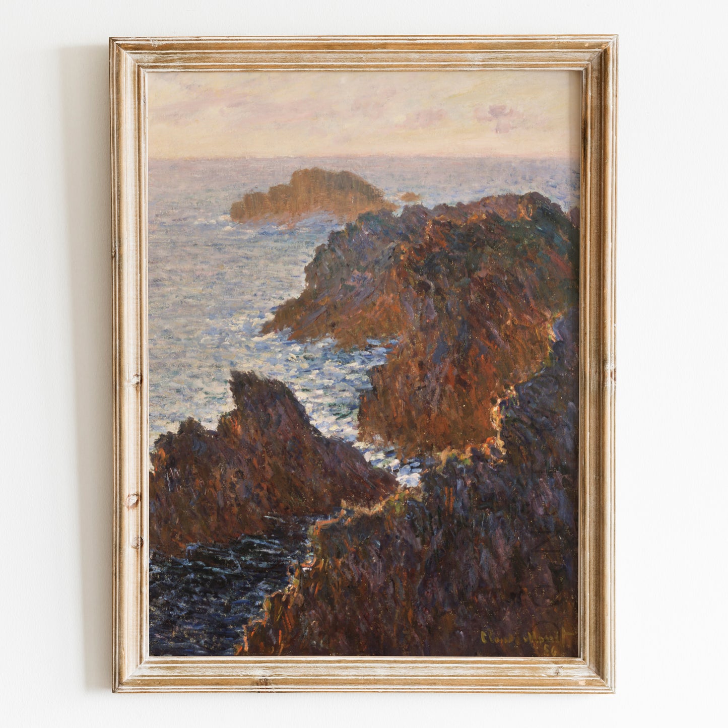 Rocks at Belle-Isle, Port-Domois (1886) by Claude Monet