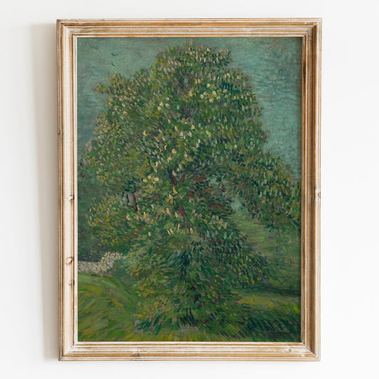 Horse Chestnut Tree in Blossom (1887) by Van Gogh