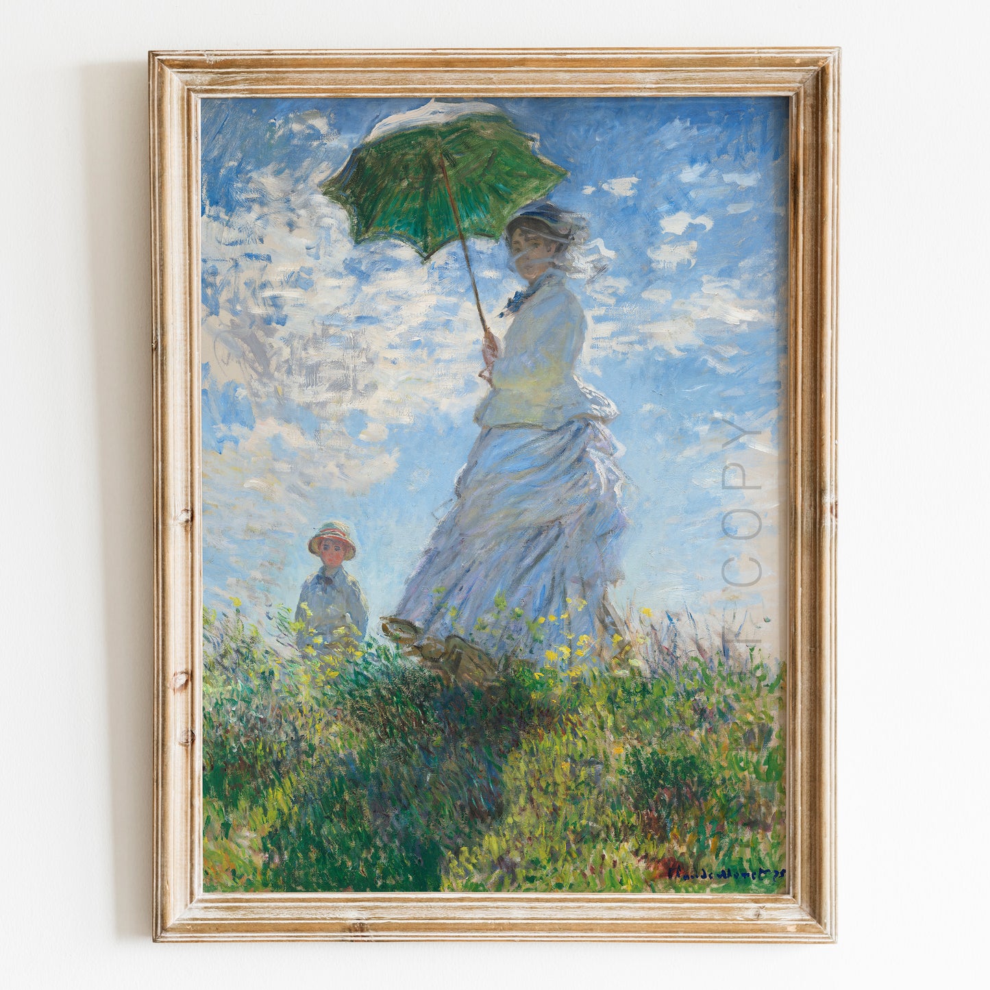 Woman with a Parasol (1875) by Claude Monet