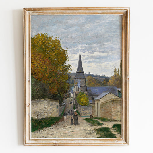 Street in Sainte-Adresse (1867) by Claude Monet