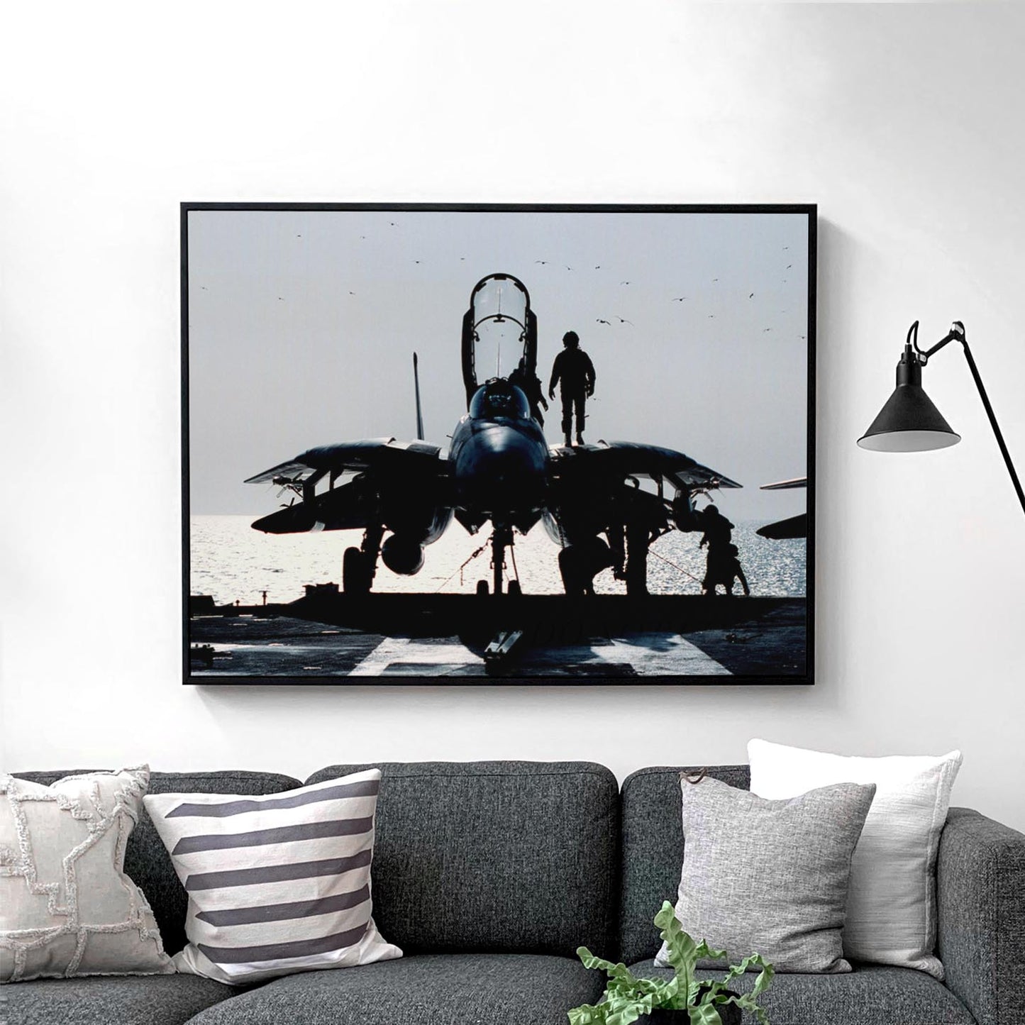 Pilots Prepares F-14 Airplane for Mission