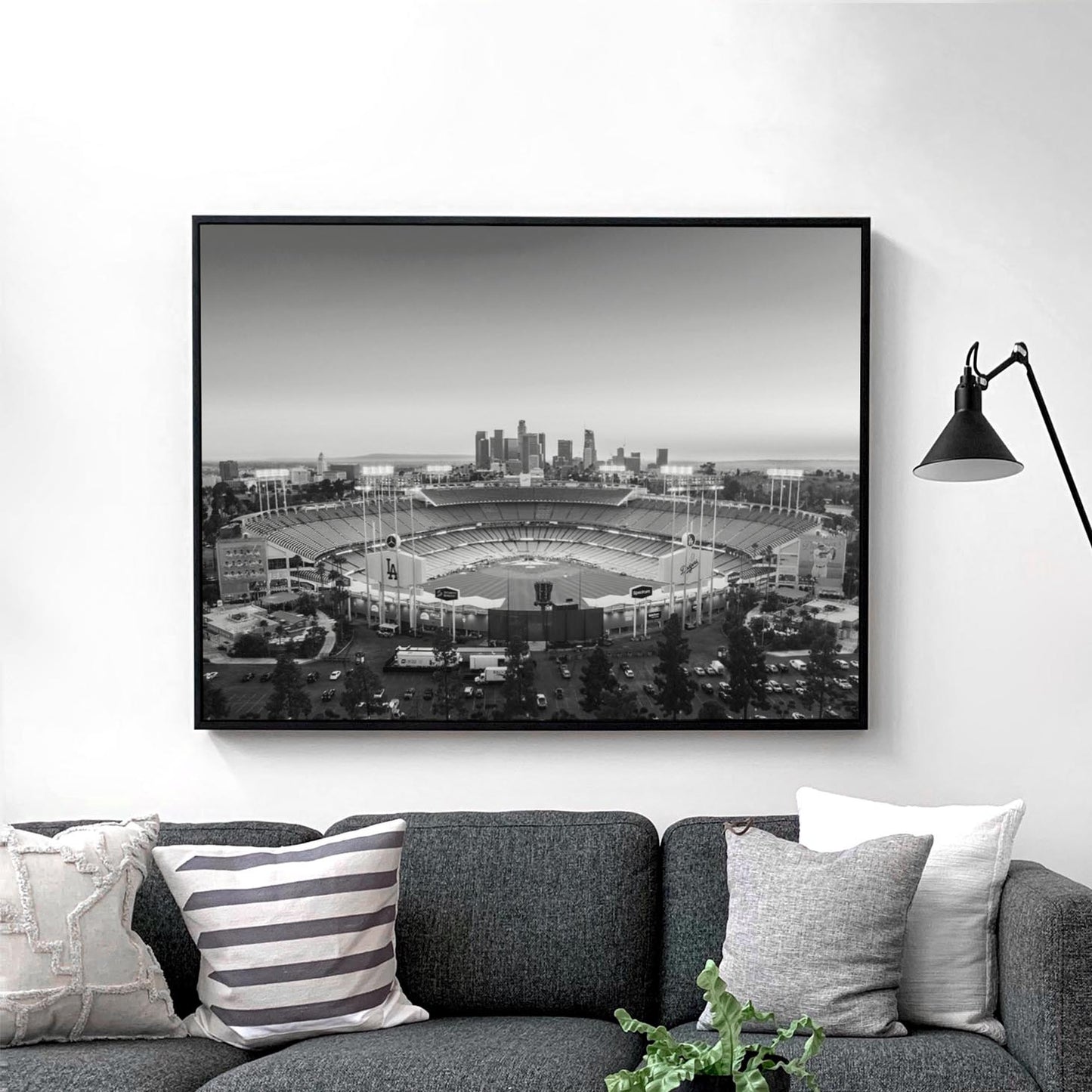 Dodger Stadium & Los Angeles Downtown