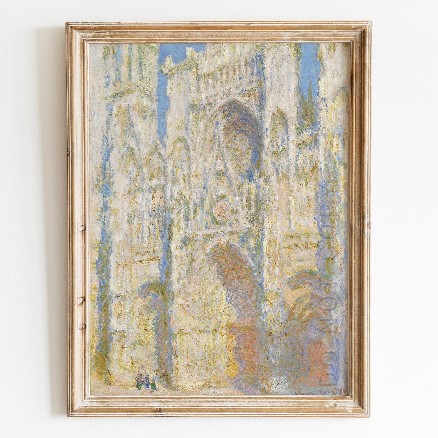 Rouen Cathedral, West Façade, Sunlight (1894) by Claude Monet