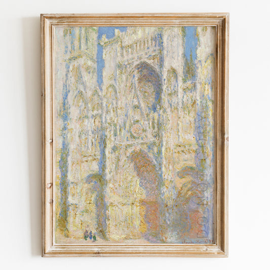 Rouen Cathedral, West Façade, Sunlight (1894) by Claude Monet