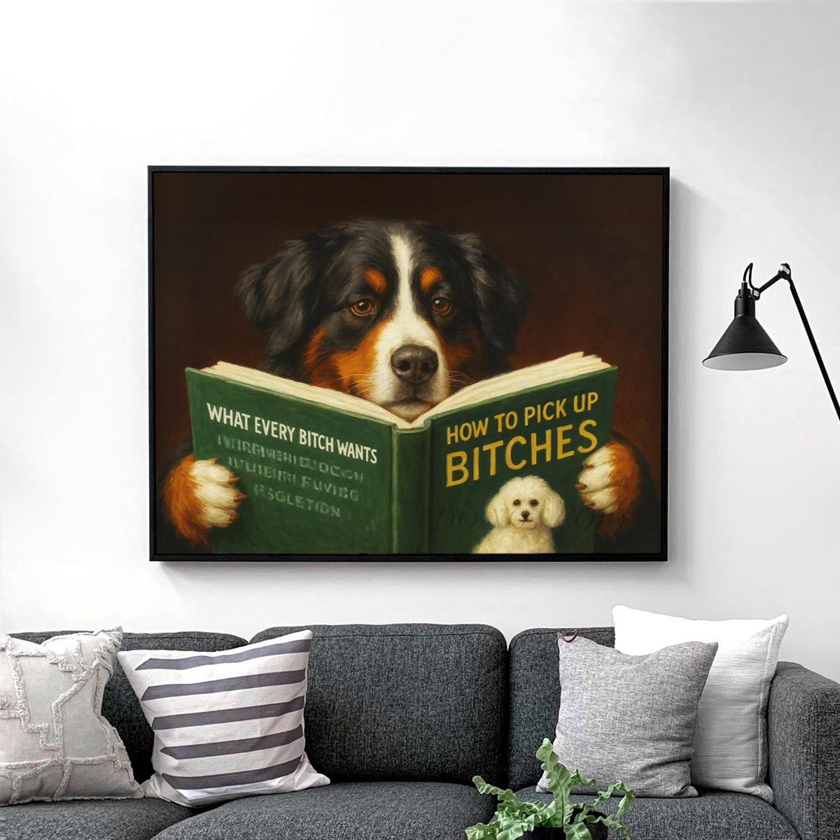 Bernese Mountain Dog Reading Dating Book