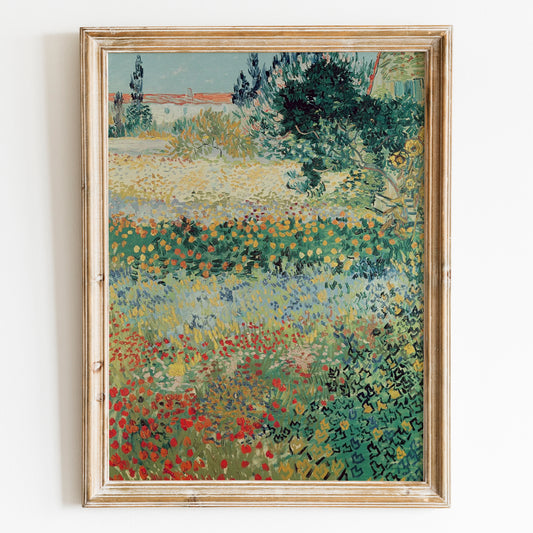 Garden In Bloom At Arles by Van Gogh
