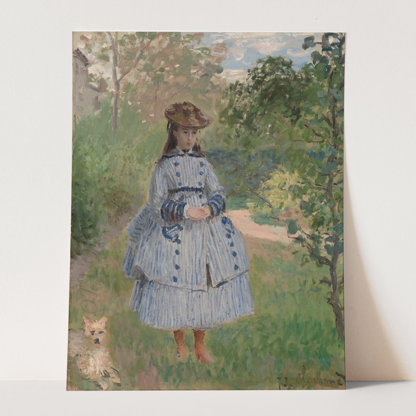 Girl with Dog by Claude Monet