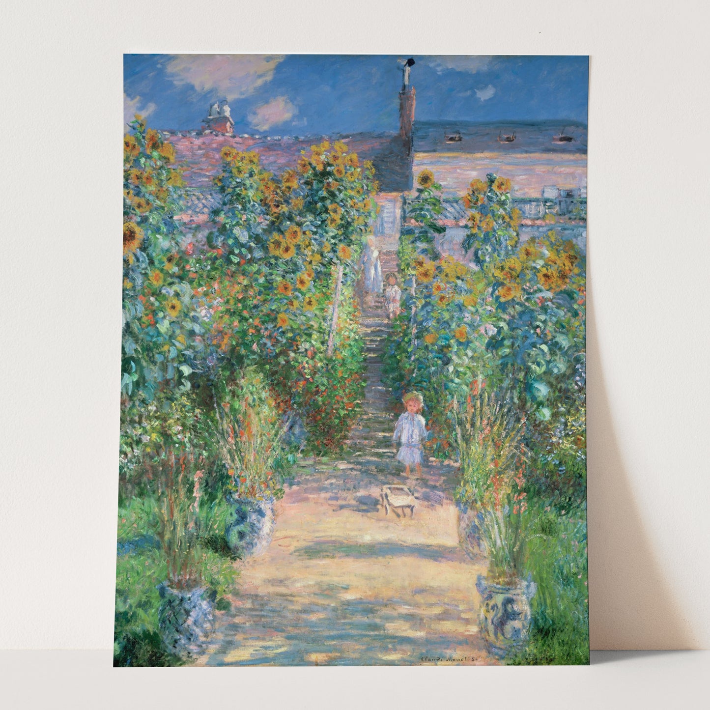 The Artist's Garden at Vétheuil (1881) by Claude Monet