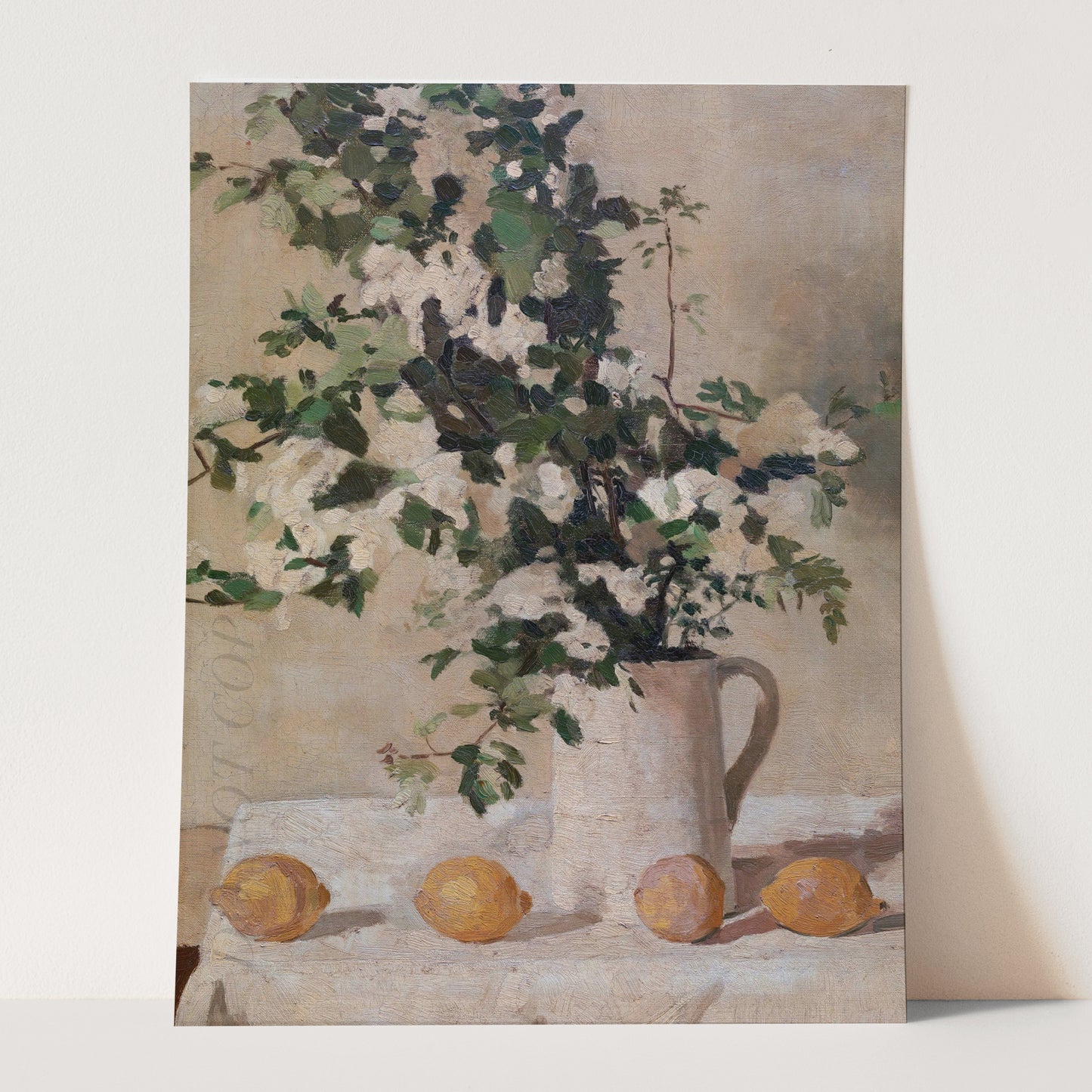 Flowers & Lemons Still Life