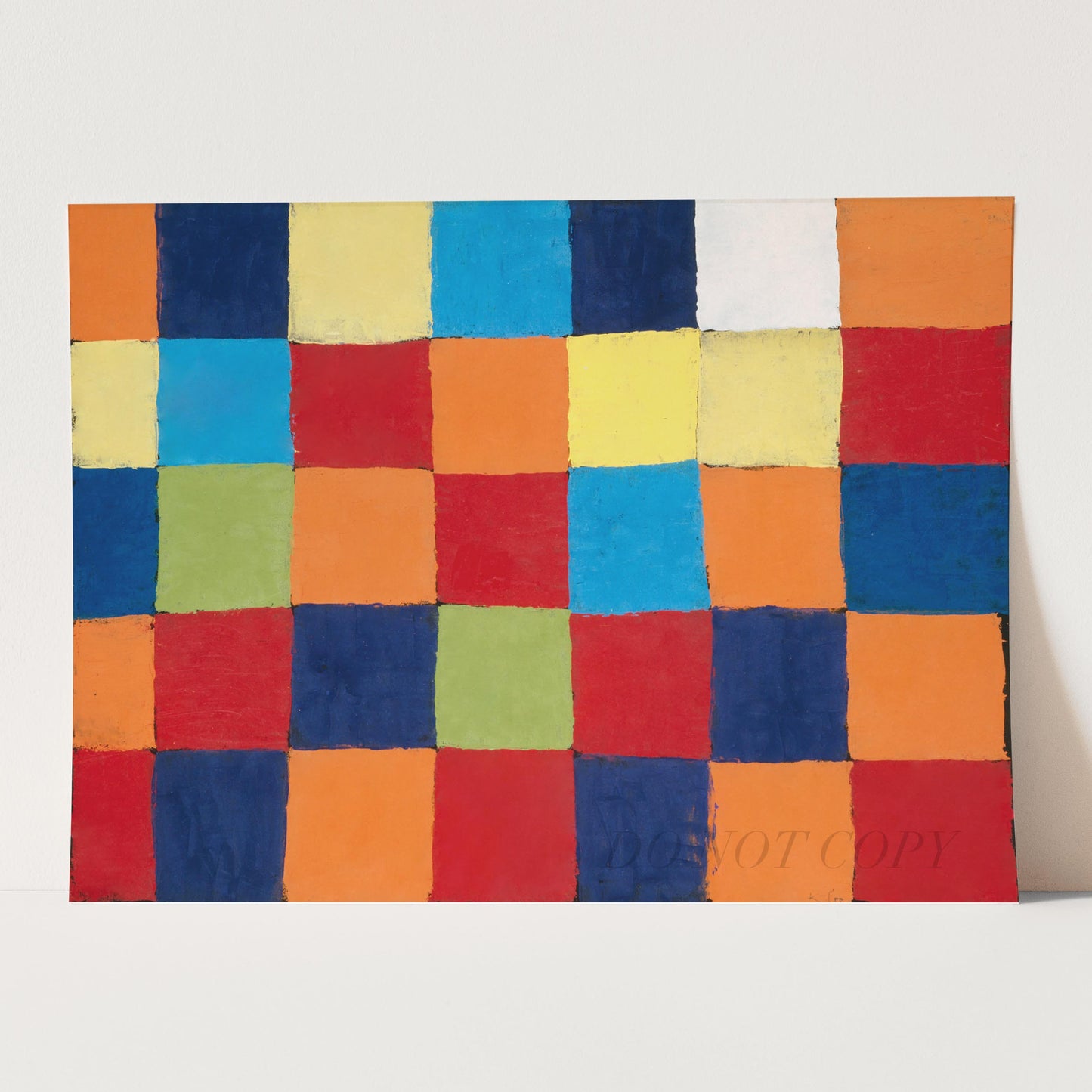 Qu 1 Color Chart (1930) by Paul Klee
