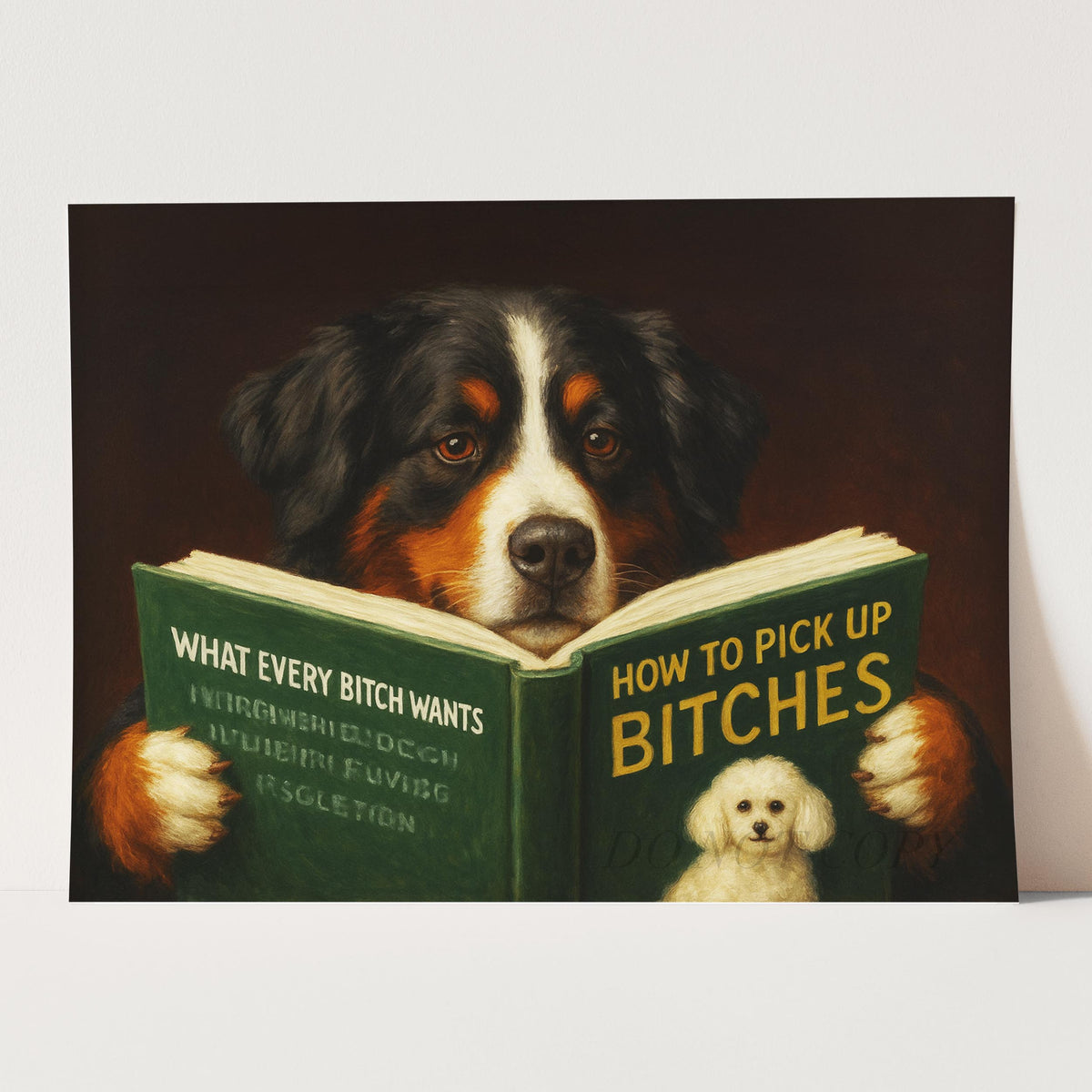 Bernese Mountain Dog Reading Dating Book