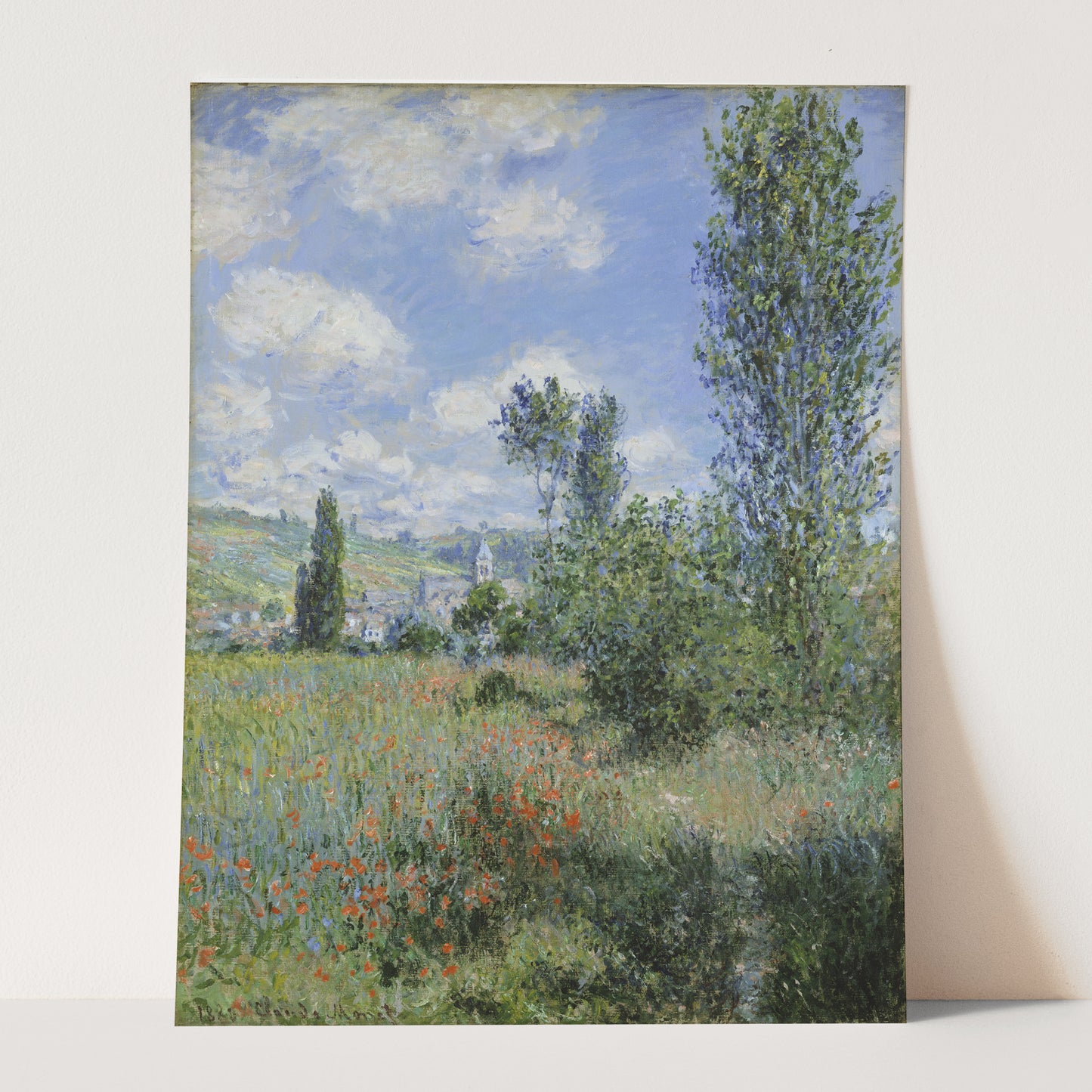View of Vetheuil by Claude Monet