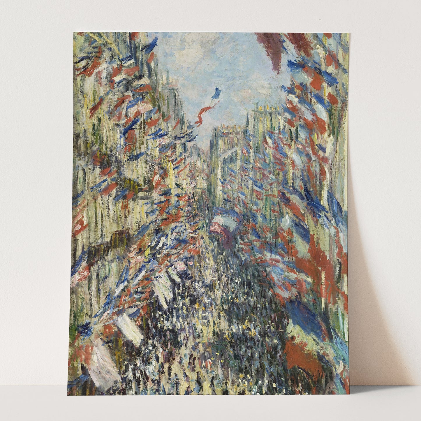 The Rue Montorgueil in Paris (1878) by Claude Monet