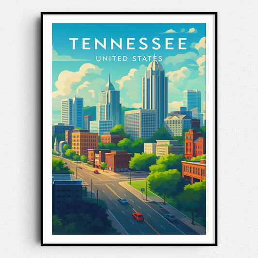 Tennessee Vintage Travel Poster