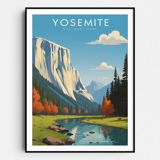 Yosemite Vintage Travel Poster