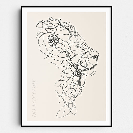 Lion Line Art