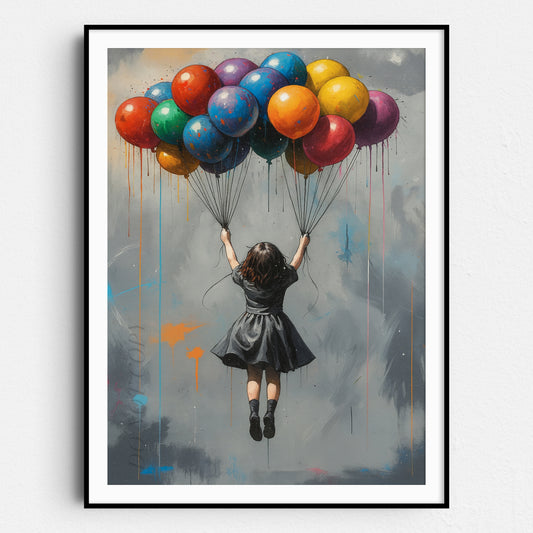 Holding On To Balloons Banksy