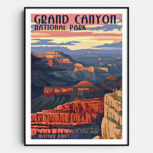 Grand Canyon Vintage Travel Poster