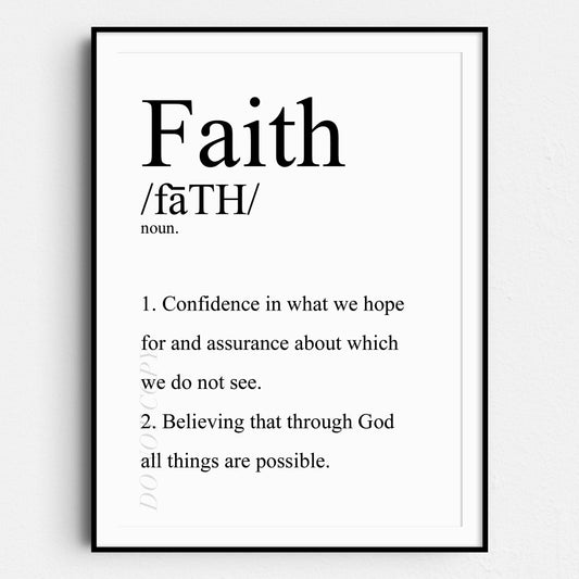 Faith Definition