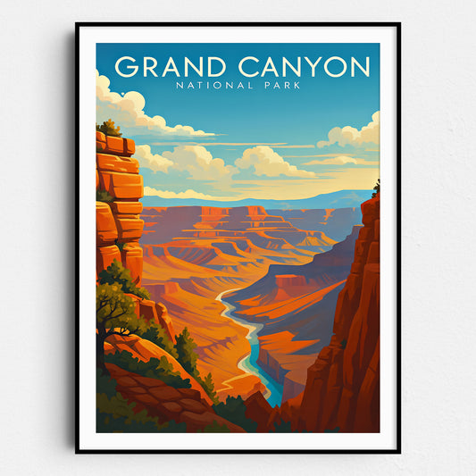 Grand Canyon Vintage Travel Poster