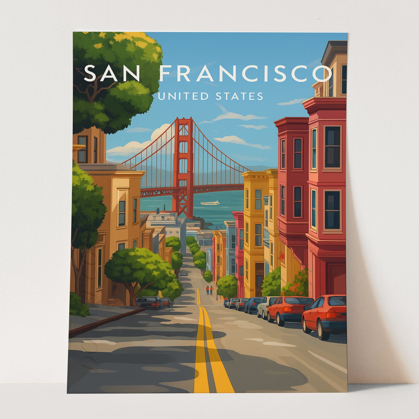 San Francisco Vintage Travel Poster