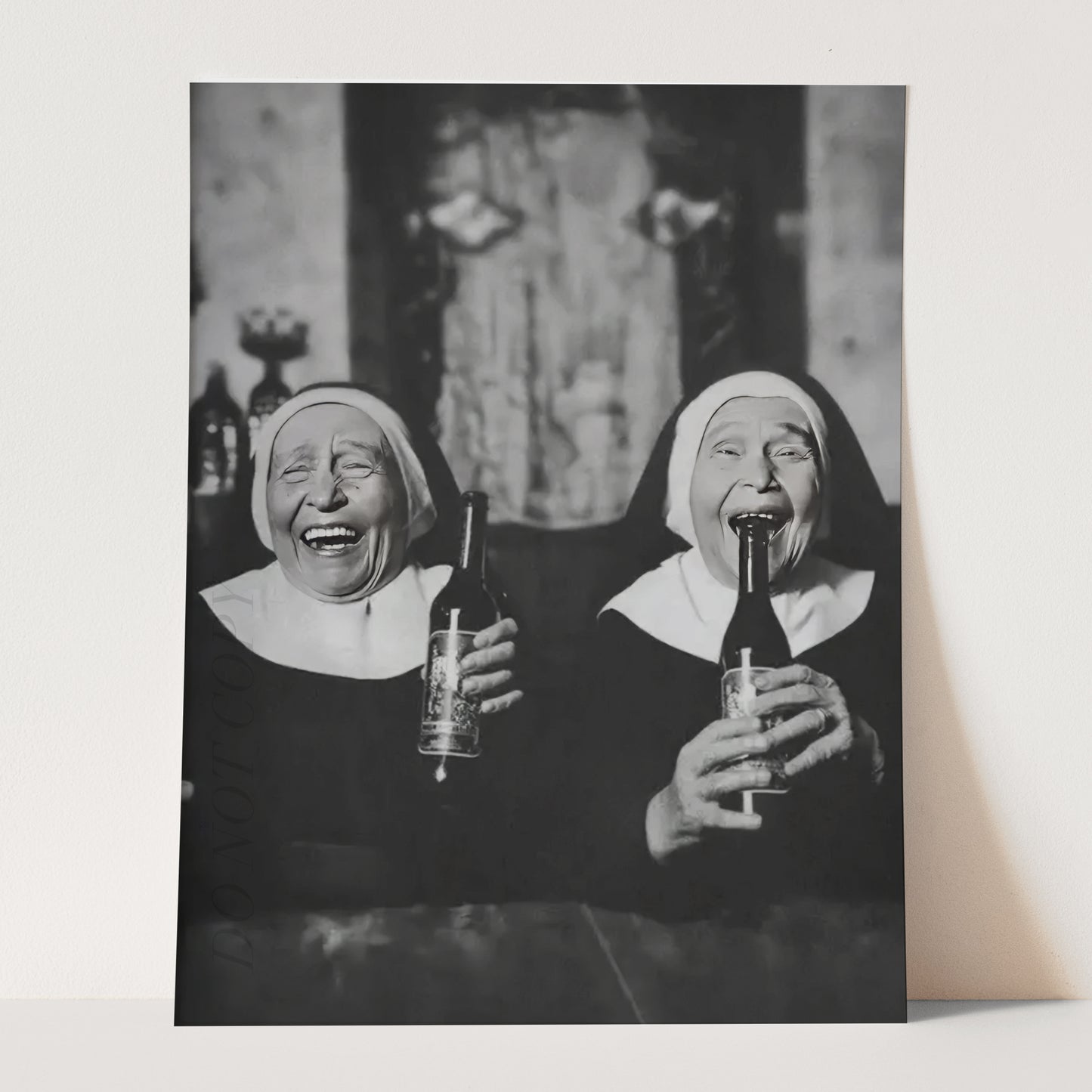 Nuns Drinking Wine