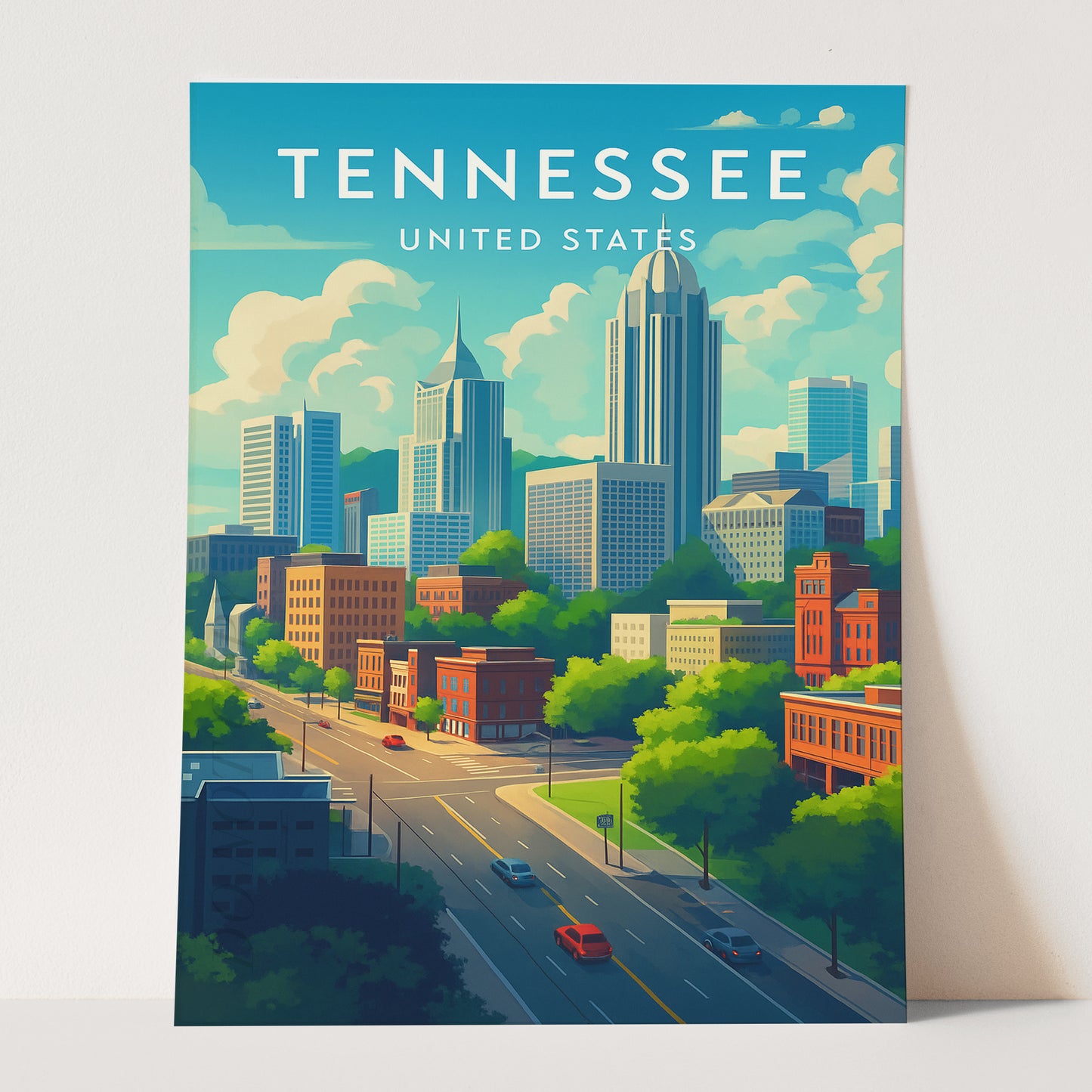 Tennessee Vintage Travel Poster
