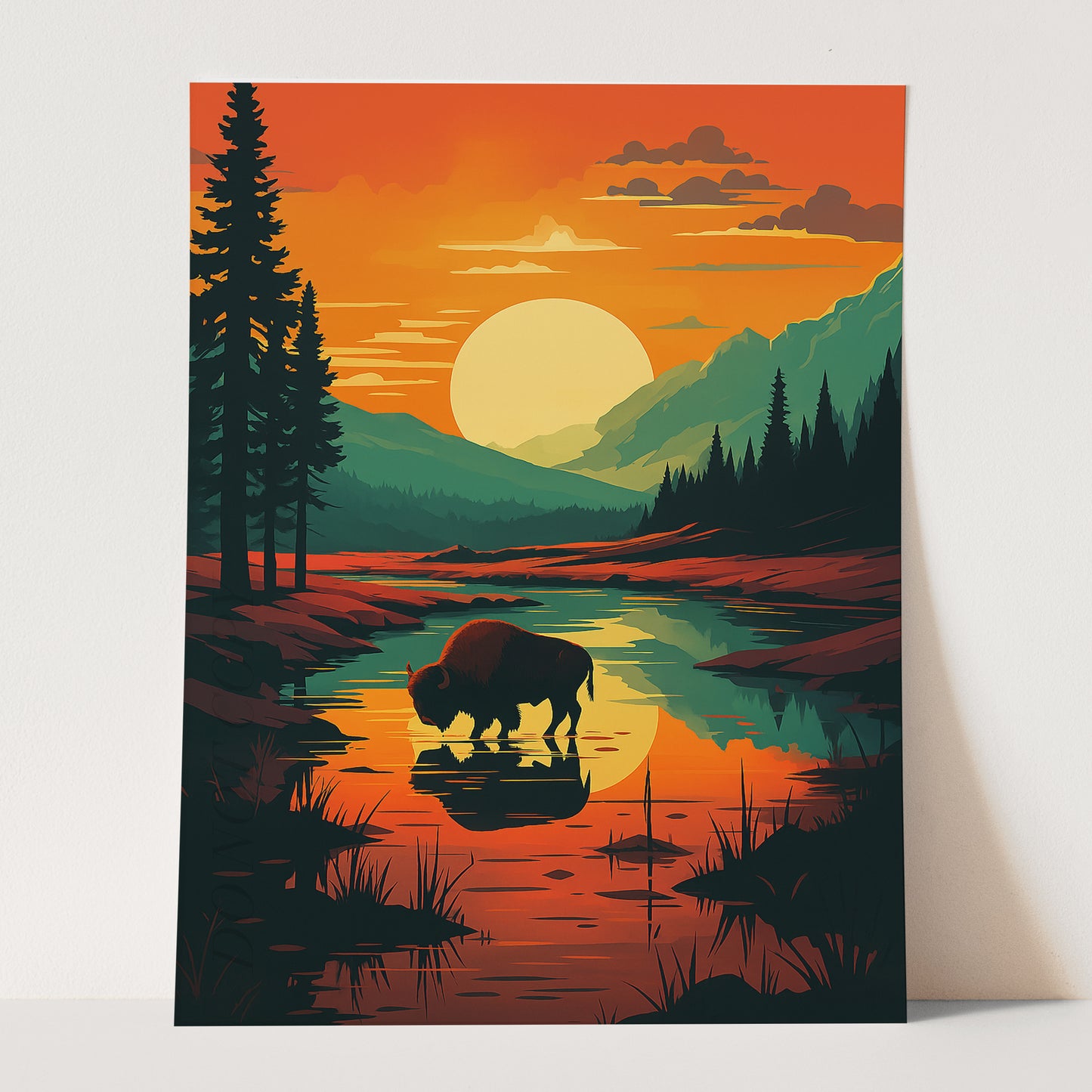 Yellowstone Vintage Travel Poster