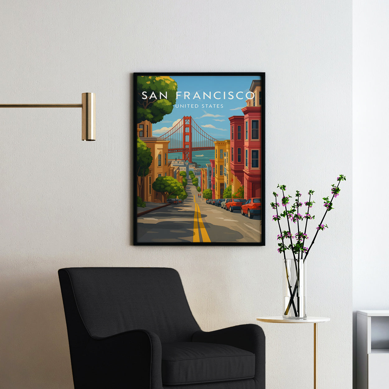 San Francisco Vintage Travel Poster