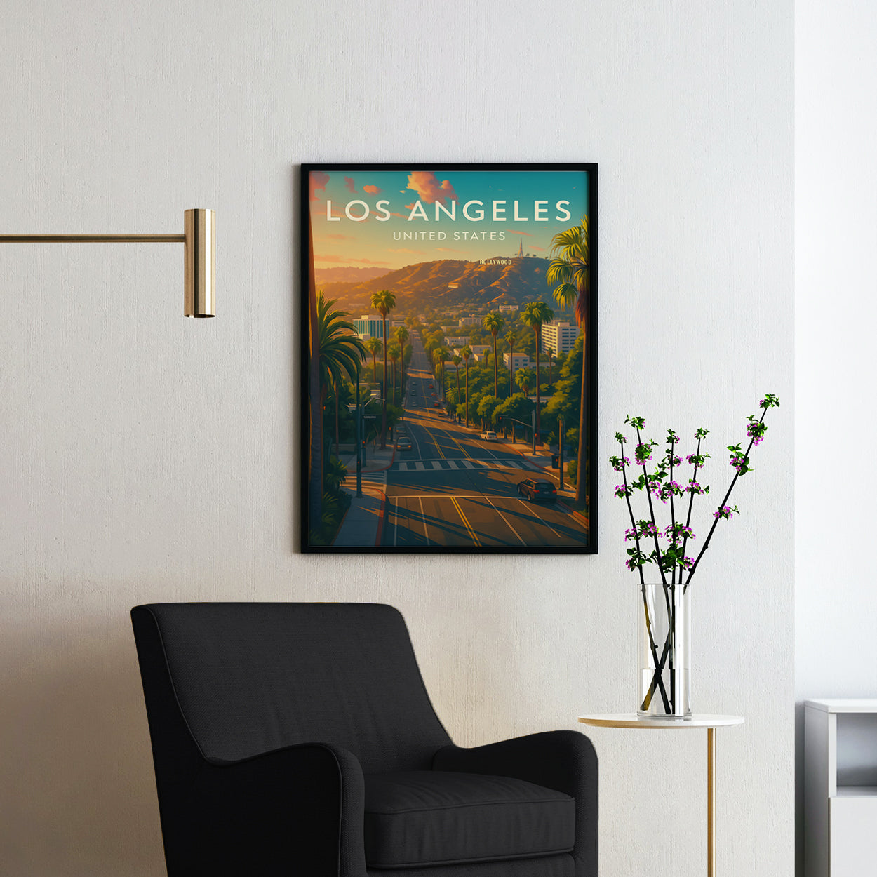 Los Angeles Vintage Travel Poster
