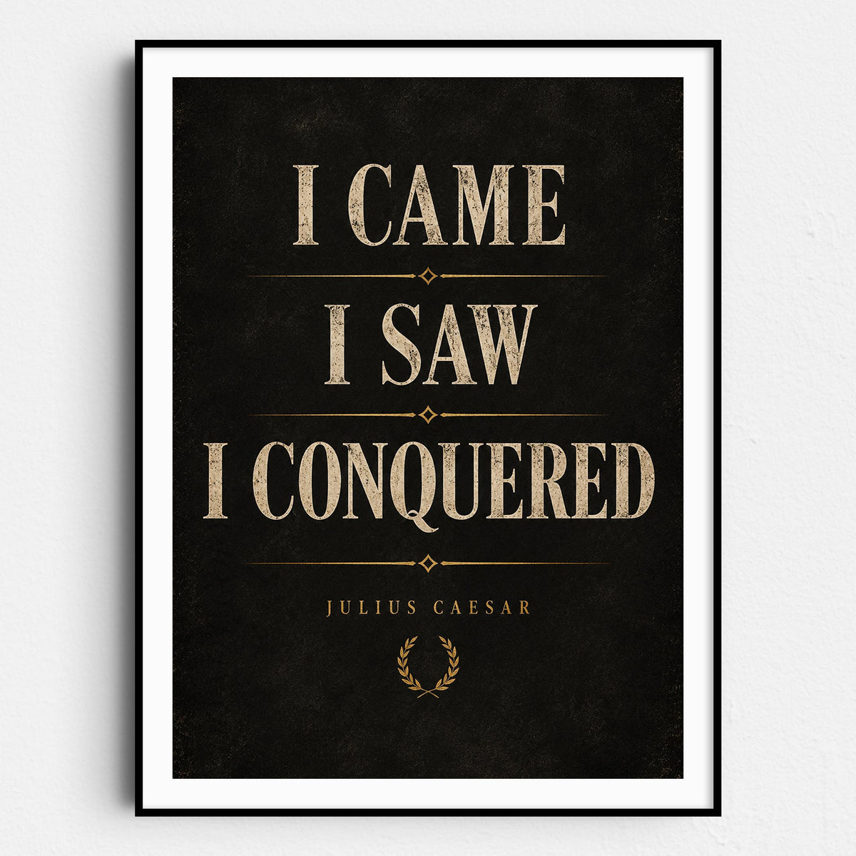 I Came I Saw I Conquered - Julius Caesar