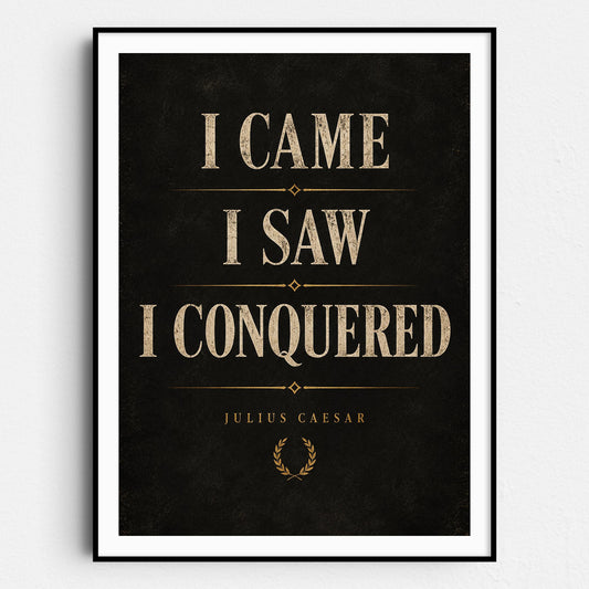 I Came I Saw I Conquered - Julius Caesar