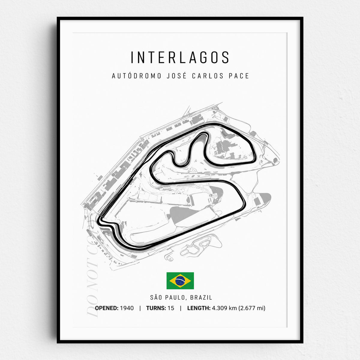 Brazil Grand Prix Race Track Map
