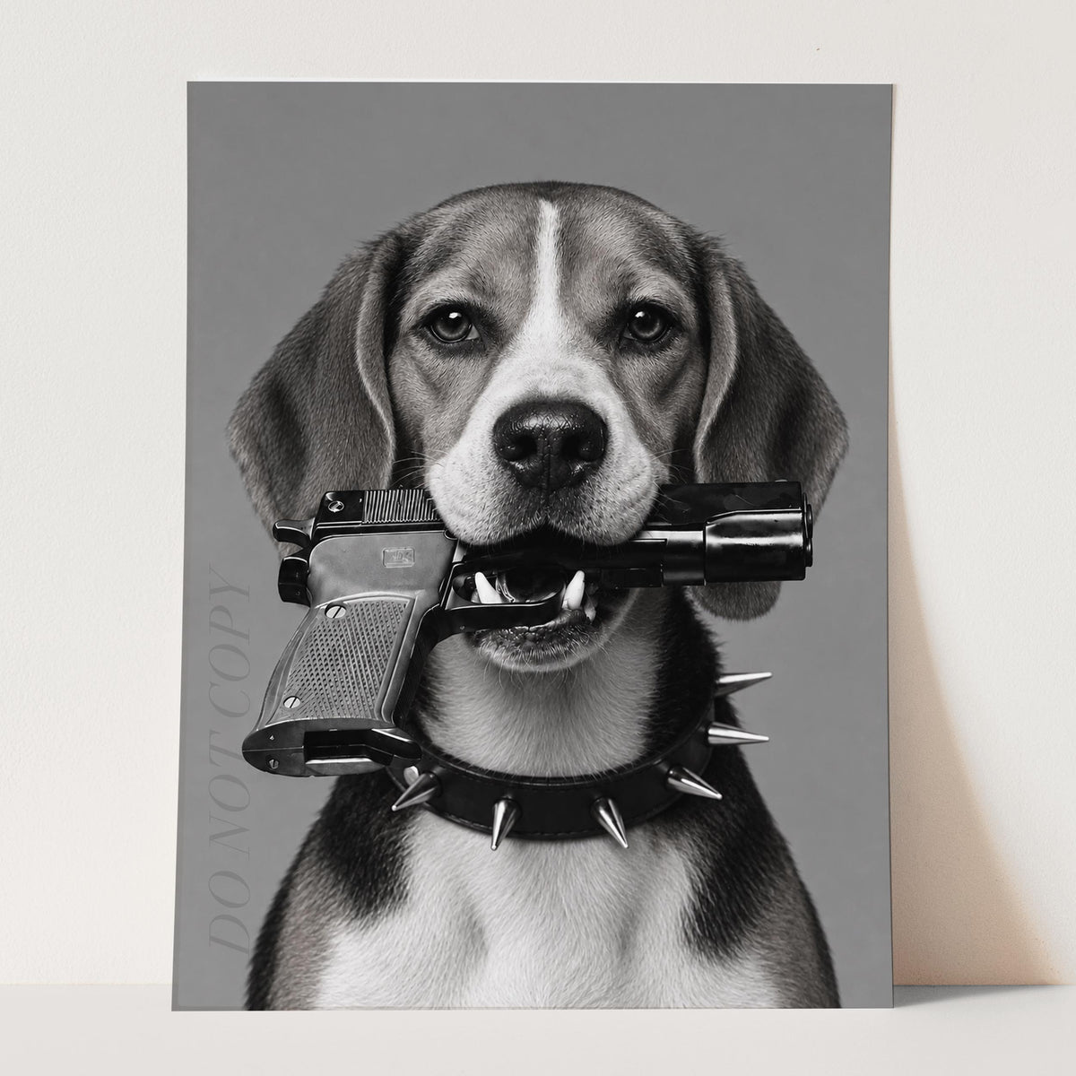 Beagle Gun In Mouth