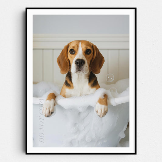 Beagle Dog Bubble Bath