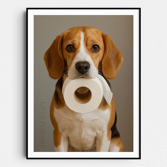 Beagle Dog Toilet Paper